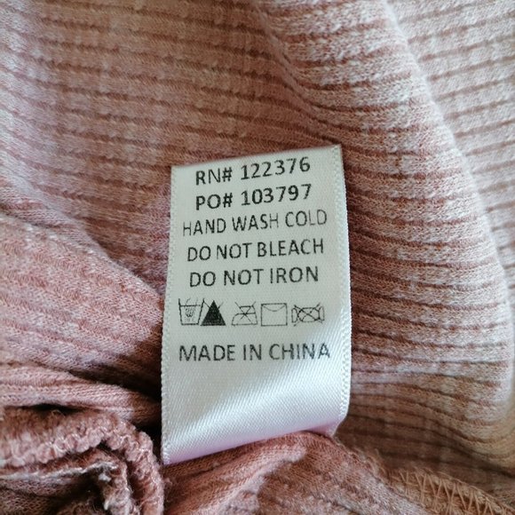 Mustard Seed Womens Blush Pink Sleeveless Round Neck Ruffled Blouse Top Size L - Picture 7 of 7